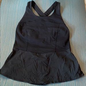 Rare Lululemon peplum workout top.